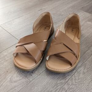 BOC Women's Tan Leather Sandals